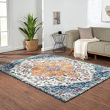 Boho Medallion Woven Area Rug B03598009