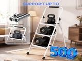 3 Step Ladder, Folding Step Stool with Cushioned Handle with Wide Anti-Slip Pedal for Home, 97039734