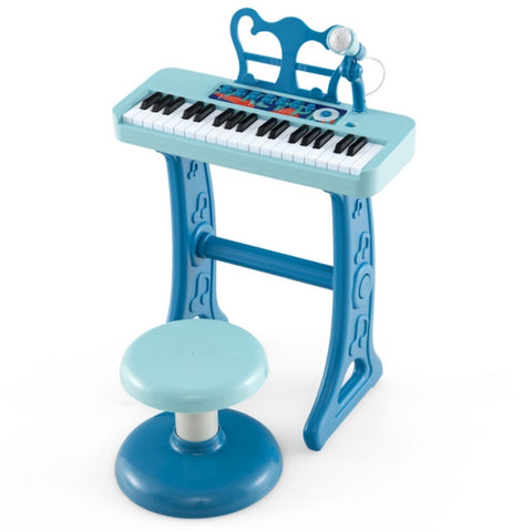 ZUN Kids Piano, Keyboard 37-Key Kids Toy Keyboard Piano with Microphone 51126887