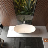 65" Freestanding Solid Surface Bathtub, Luxury Handcrafted Stone Resin Freestanding Soaking Bathtub W1573P178586