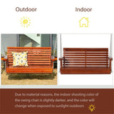 2 Seater Outdoor Patio Swing Chair-Brown 37604900