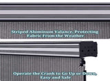 6'X8' Light Grey HDPE covered roller shutter 68201804