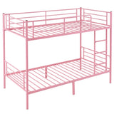 Twin Over Twin Bunk Bed for Kids Teens Adults, Heavy Duty Metal Bunk Bed with 47332895