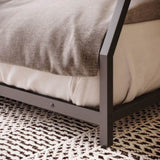 Metal Bunk Bed Twin Over Full Size with Removable Stairs, Heavy Duty Sturdy Frame for Teen & Adults, W1820P294093