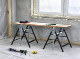 Adjustable Telescopic Builder Trestle Set of 2, Folding Steel Saw Horse Work Bench for DIY 25322882