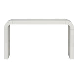 U_STYLE Minimalist Acacia Vneer Entryway Table with Two Legs,Stylish and Elegant Design,Suitable for N711P213374K