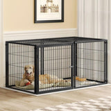 Large Dog Cage 63.7" Dog Kennel for Medium Dogs Puppy Dog Playpen with Top, Pet Cage, Indoor, W1820P242323