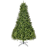 ZUN 9Ft Artificial Christmas Tree with 2576 PE&PVC Mixed Branch Tips, Unlit Hinged Premium Spruce Fake W2773P197078