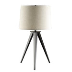 ZUN Grey and Black Tripod Floor Lamp B062P153732