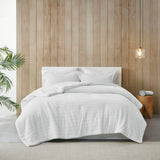 Full/Queen Plush to Sherpa Comforter Set B035100014