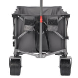 PORTABLE 400L Collapsible Wagon, Folding Wagon Cart , Beach Wagon with Big Wheels, 450LB Heavy Duty 42781808