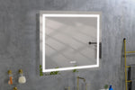 ZUN LED Bathroom Mirror "x " with Front and Backlight, Large Dimmable Wall Mirrors with Anti-Fog, W928P177793