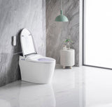 Elongated Smart Toilet with Elongated Heated Bidet Seat, Intelligent Toilet with Bidet Built-in, W2826P199068