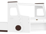 Twin Size Floor Bed with Interesting Car-shape Design, Kids Car Floor Bed with Storage Drawers, W1580P396323