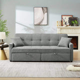 3 in 1 Convertible Sleeper Sofa Bed, Modern Fabric Loveseat Futon Sofa Couch Pullout Bed, Small Love W2318P265840