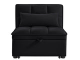 4 in1 Multi-Function Single Sofa Bed with Storage Pockets,Tufted Single Pull-out Sofa Bed with W2186P163736
