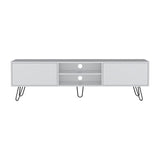 ZUN Vassel TV Stand, Entertainment Unit with Hinged Drawers and Hairpin Legs B200P173211