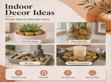 38 lbs khaki River Rocks, 2-3 inch Polished Pebbles - Decorative White Stones for Indoor/Outdoor 57501419