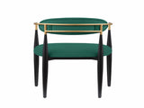 Modern Contemporary 2pcs Side Chairs Green Fabric Upholstered Ultra Stylish Chairs Set B011139604