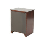 ZUN 2 Drawers Pine Wood Nightstand, Cherry B016P257268