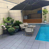 Plastic Interlocking Deck Tiles,44 Pack Patio Deck Tiles,12"x12" Square Waterproof Outdoor All W3022P251835