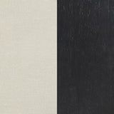 Set of 2 Fabric Upholstered Dining Side Chairs, Beige and Smokey Black B016P369245