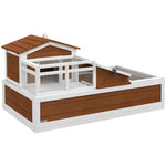 ZUN Wooden Rabbit Cage （Prohibited by WalMart） 30437093