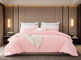 2-Pack White & Pink 3-Piece Bedding Set Solid duvet cover set includes one duvet cover and two 45121866