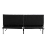 ZUN WOOD FRAME, STAINLESS LEG, FUTON, SOFA BED GREY W2297P247601