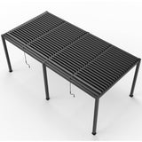 8610J Louver Pergola 10x19FT Aluminum Frame & Louvers W2089P187637