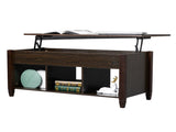 Lift Top Coffee Table Modern Furniture Hidden Compartment and Lift Tabletop Brown 11672381