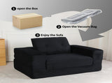 Compression Human Dog Sofa Bed for Adult & Pets,Modern Floor Couch With Pillow for Living Room 51304320