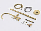 Single Handle Freestanding Tub Filler Floor Mount Bathtub Faucet with Handheld Shower W1932P156058