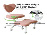 Meditation chair, an ergonomic cross-legged seating chair with lumbar support and a W3248P456664
