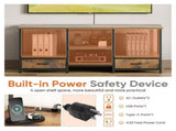 47" TV Stand for 65" TVs, Media Console with Built-In USB, Type-C & AC Charging Station, 84170196