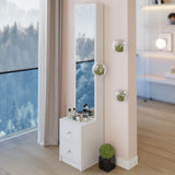 Length 11.8" x Width 15.7" x Height 63" Simple Stylish Dressing Mirror Full Body Mirror W3258P311361