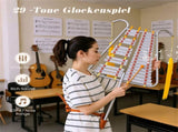 29 Key Marching Glockenspiel Silver Aluminum C5-A7 Tune, Adjustable Length with Mallets & Belt 05432339