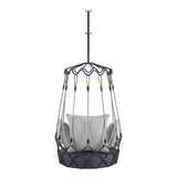 Outdoor Porch Swing Chair Hanging Basket, Hanging Chair with UV Resistant Cushion, Olefin Fabric for 90485341