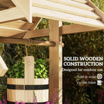 ZUN Garden Bed、 Wooden Wishing Well 39605570