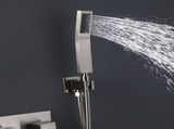 TrustMade 3 Function Temperature Control Complete Shower System with Rough-in Valve, 10 inches TMSF10LYJ-3W01BN