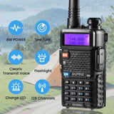 BAOFENG Portable Walkie Talkie UV-5R, Handheld Ham Radio Long Range 8W High Power, Rechargeable 69038925