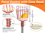 13FT Fruit Picker Tool, Stainless Steel Adjustable Fruit Picker with Basket, Citrus Orange Mango 40133428