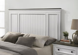 ZUN Clelane Wood Bedroom Set with Shiplap Panel Queen Bed, Dresser, Mirror, and Two Nightstands T2574P202587