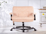 Chenille Criss Cross Office Chair with Air Lumbar Support, Flip-up Adjustable Arms, Built-in 11659105