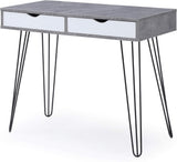 ZUN Modern Table 1pc Laurel Small Desk with Drawers for Bedroom Study Home Office Dorm Stylish Computer B011P236746