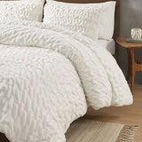 King/Cal King Ruched Fur Down Alternative Comforter Set B03597270