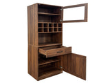 Kitchen pantry cabinet with multi-functional pull-out multi-tier storage shelf,Farmhouse Storage W331P425810