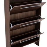 Shoe Cabinet with 3 Flip Drawers,Narrow Shoe Rack Cabinet, Entryway Shoe Storage Cabinet with Open N845P261766D