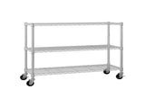 6-Tier disassembly and free assembly NSF-Certified Steel Wire Shelving with Wheels 77426576