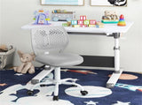 Ergonomic Kids Desk Chair, 16.5-21 Adjustable Height Mesh Study Chair Gray 30536198